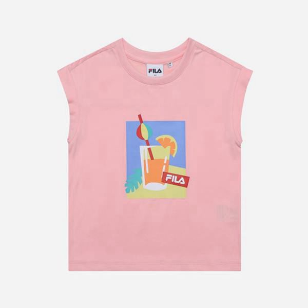 Camisetas Fila Menina Rosa - Fila Juicy Cap Sleeveless Portugal Online,EMPG-09321